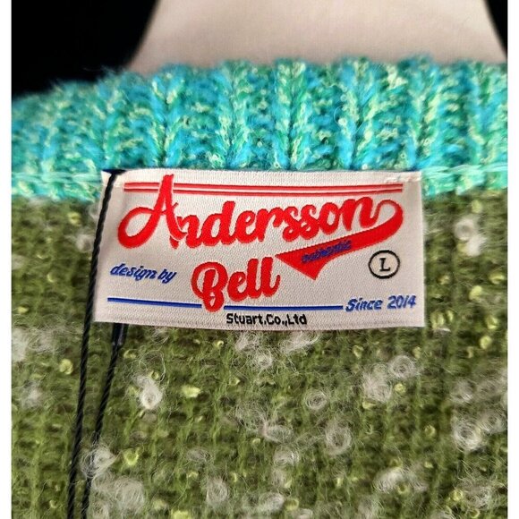 Andersson Bell Milton22 Heavy Wool Cardigan Size L Green NWT - Picture 11 of 16